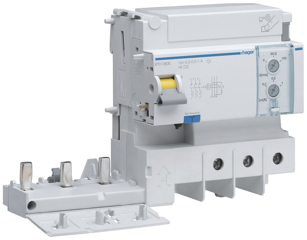 Fehlerstrom-Block Hager 3polig 230…400V 0.3…1A A 125A
