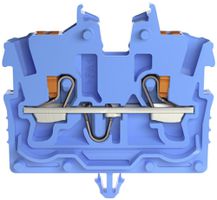 Borne de passage WAGO TopJob-S 2250 1mm² 2L 13.5A 500V a.pied de fixation bleu