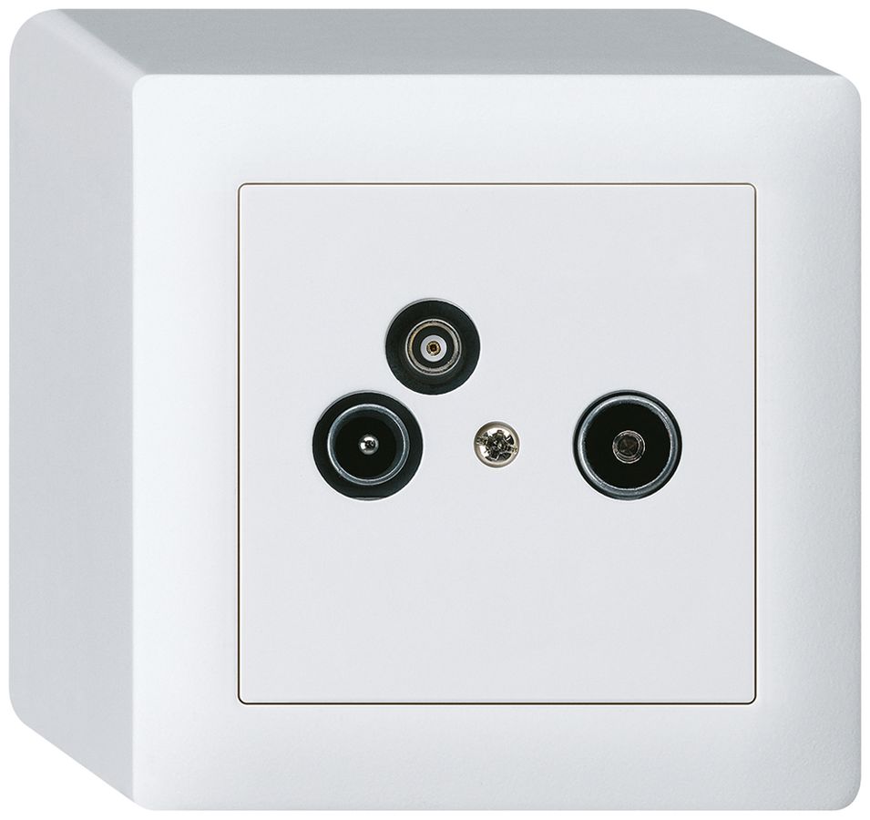 AP-Antennendose R/TV-Daten kallysto 2GHz 4dB weiss