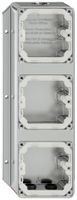 AP-Gehäuse ELEMENT 3-fach 293×111mm 3 Einführungen aluminium