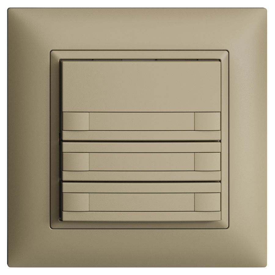 Poussoir KNX RGB ENC EDUE FMI, 250mW, s.LED, papier, 3×poussoir, C.2×T., sa