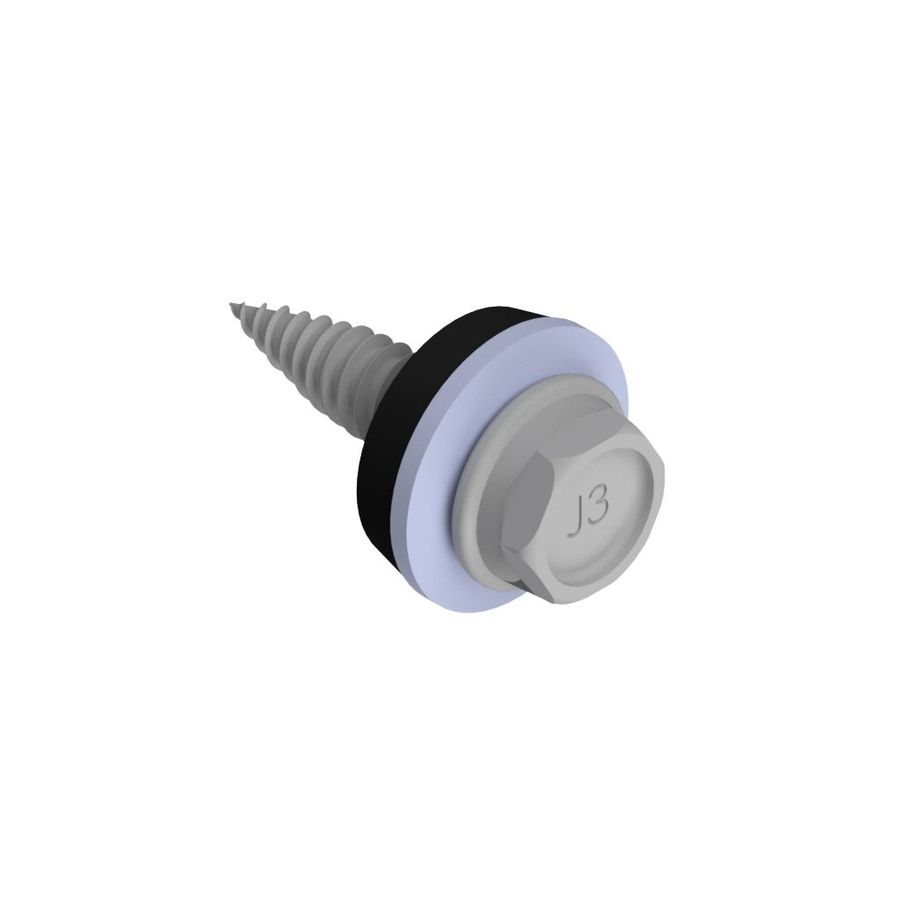 Dünnblechschraube 4,8x19 SW8, mit Dichtscheibe, AeroFix, VPE 100