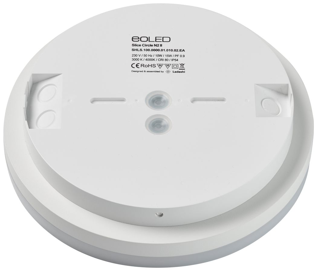 Lampada apparente LED Sir Heian SLICE2 15W 1700lm 830/840 IP54 Ø220 bianco