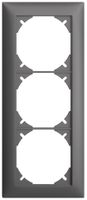 UP-Kopfzeile EDIZIOdue SNAPFIX® 3×1 vertikal 88×208mm dunkelgrau
