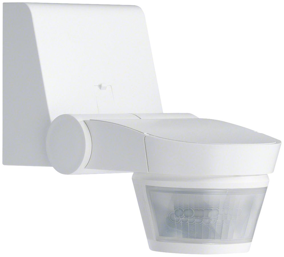 Détecteur de mouvement AP Hager 220° confort contact fermeture 230V au mur blanc