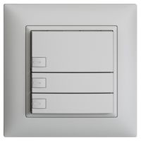 Pulsante KNX RGB INC EDUE FMI, 250mW, c.LED RGB, 3×pulsante, com.1×tasto, grc