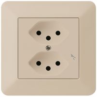 UP-Steckdose kallysto.trend 2×T13/1 beige