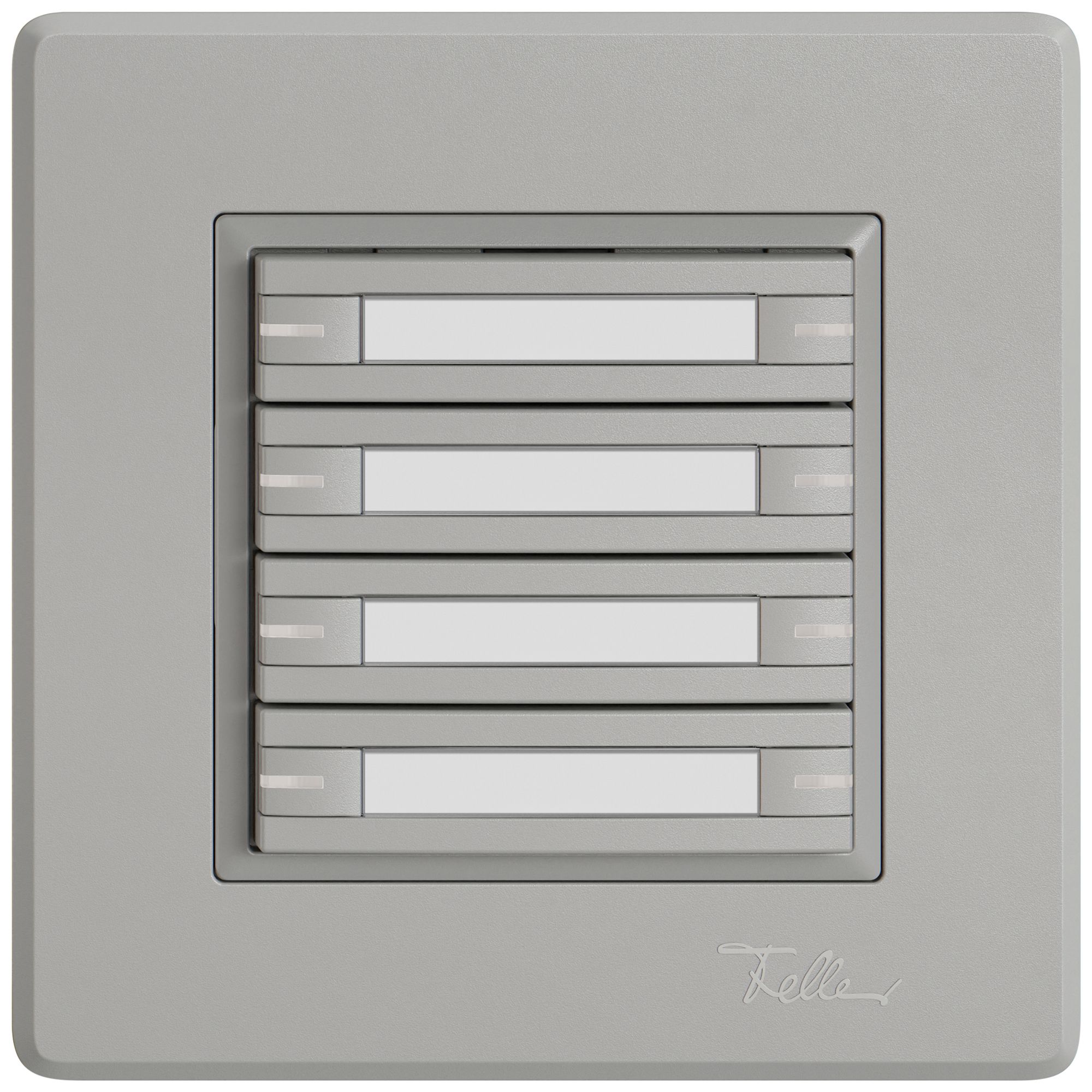 Poussoir KNX RGB ENC EDIZIO.liv SNAPFIX® capteur temp.RGB-LED étiqu.8×com.1T grc