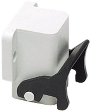 Anbaugehäuse A3/A4 H=25.5mm LVB, gewinkelt lichtgrau