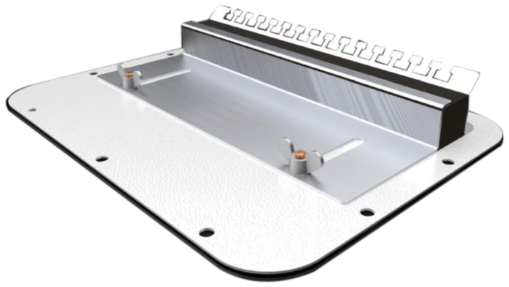 Plaque passe-câbles Rittal AX, profil de serrage élastique, 436×221mm, métal