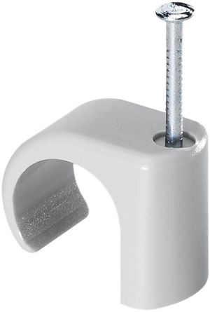 Rohr-Nagelbride M16 hellgrau 1-lappig