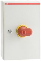 Interrutorre di sicurezza AP ABB 4-poli 80A 400V grigio chiaro/rosso/giallo