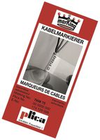 Kabelmarkierer Heft 50×25mm rot