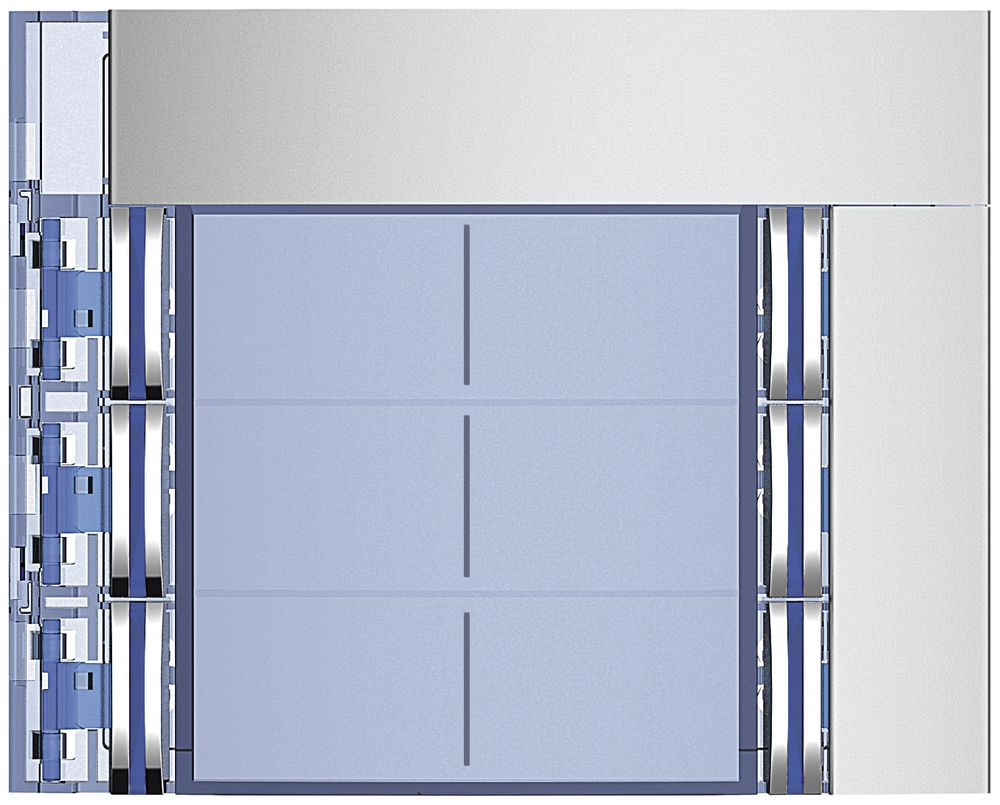 Frontblende mit 6 Tasten für Ruftastenmodul 8 Tasten Sfera aluminium