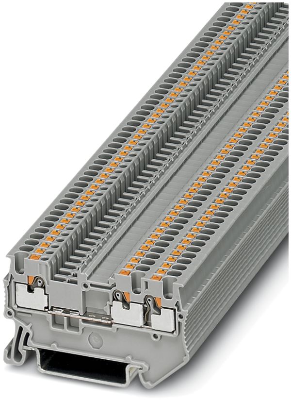 Borne de passage Push-In TWIN 0.14…1.5mm² gris