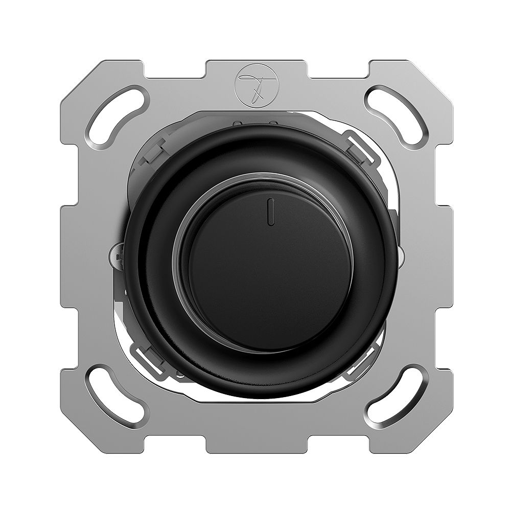 UP-Drehdimmer STANDARDdue 40…600W beleuchtbar Phasenanschnitt schwarz