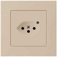 UP-Steckdose Hager kallysto.pro 1×T13 beleuchtet C beige