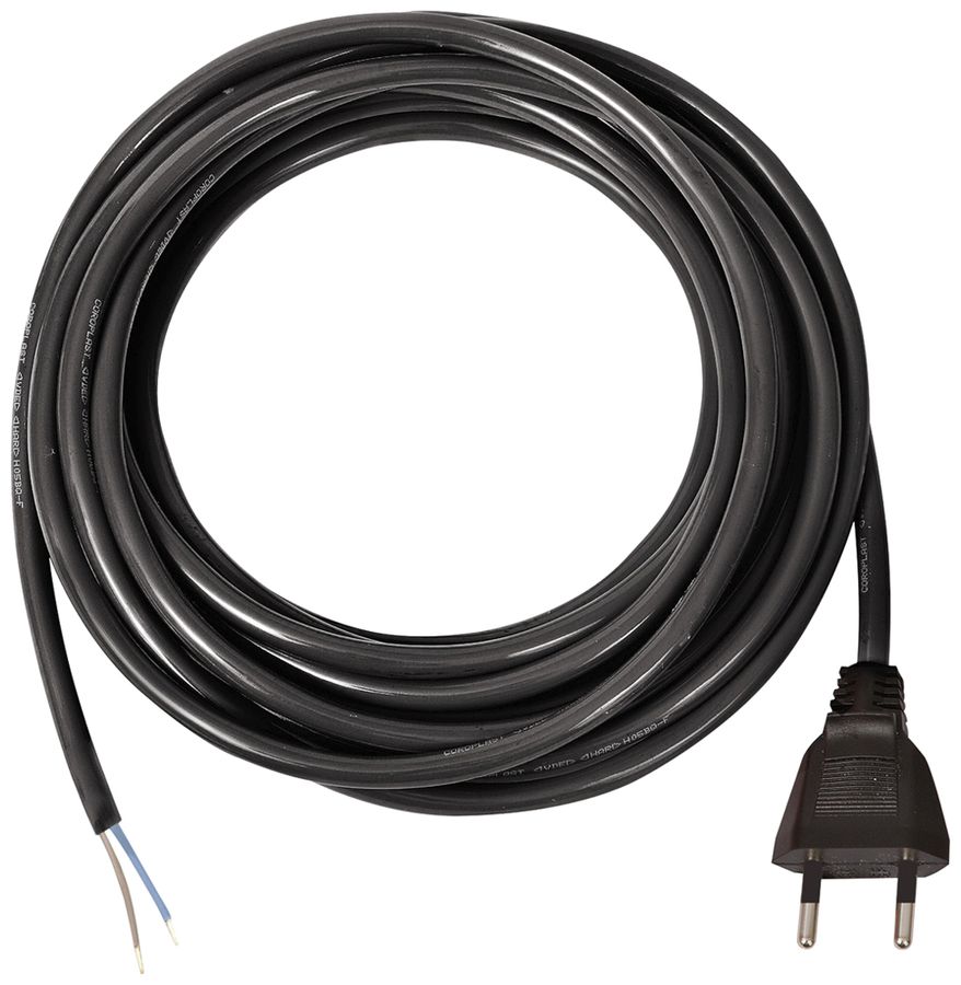 Anschlusskabel Brennenstuhl Gummi 10A 230V 2×1.5mm² T11/frei 5m sz