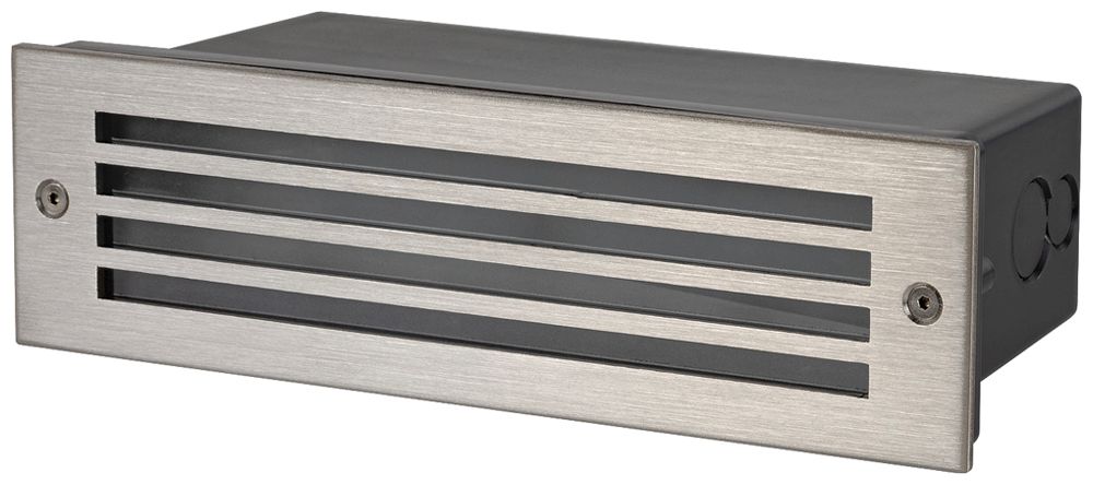 EB-LED-Wandleuchte SLV BRICK MESH 5W 150lm 830 IP65 260×110mm Edelstahl