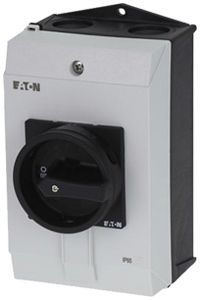 Sectionneur de charge AP Eaton P1-40/I2/SVB-SW/N 4P 40A 690V IP65 noir/gris