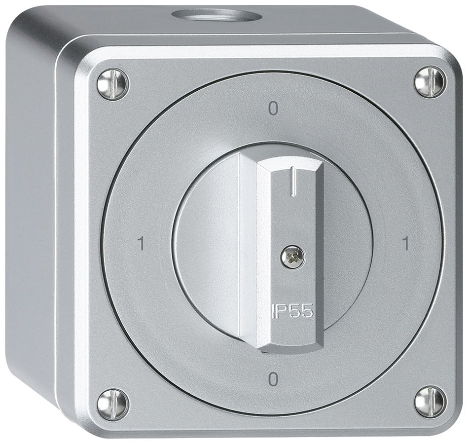 Interruttore rotativo AP robusto IP55 schema 0/2P alluminio