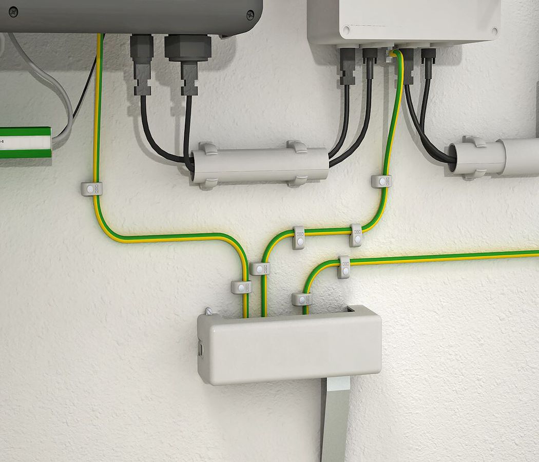 Potenzialausgleichschiene Plica Messing 188×52×44.5mm sz