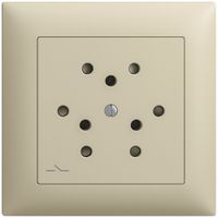 Kit frontale EDIZIOdue vanille 88×88mm 3×T12/1 con shutter