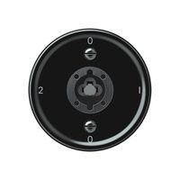 Schlüsselschalter origin Umschalter 2/1L 16A 250V 0-1-0-2 60×60mm schwarz