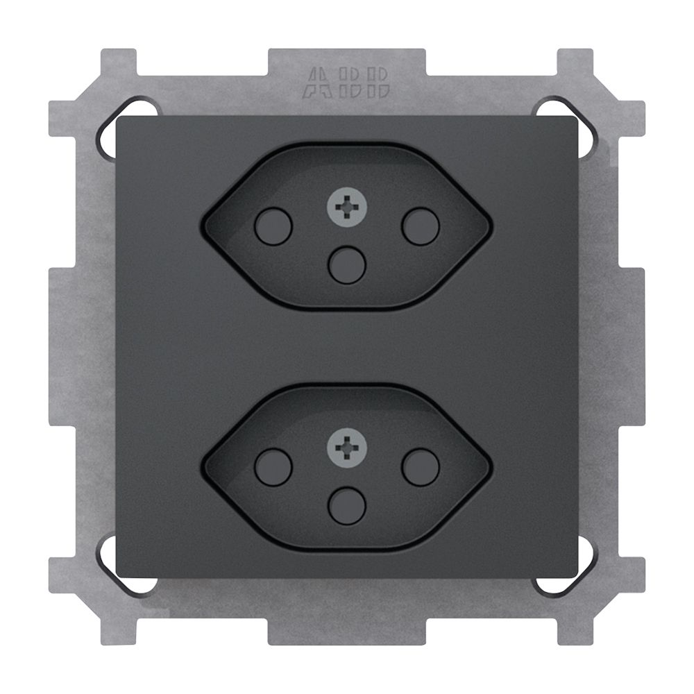 Prise ENC Sidus Z 2×T13 anthracite