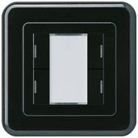 Pulsante INC Hager basico C KNX quadruplo LED nero