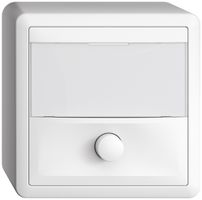 Poussoir AP avec porte-étiquette EDIZIOdue blanc