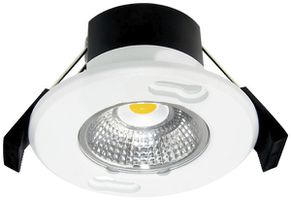 LED-Downlight DOTLUX MULTISCREWplus 6W 620lm 4000K IP65 36° DIM Ø80mm weiss