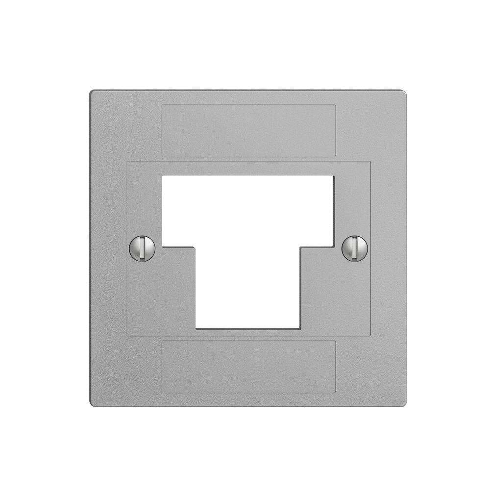 Frontplatte 1×TT,2×RJ45 silver ITplus ITM EDIZIOdue