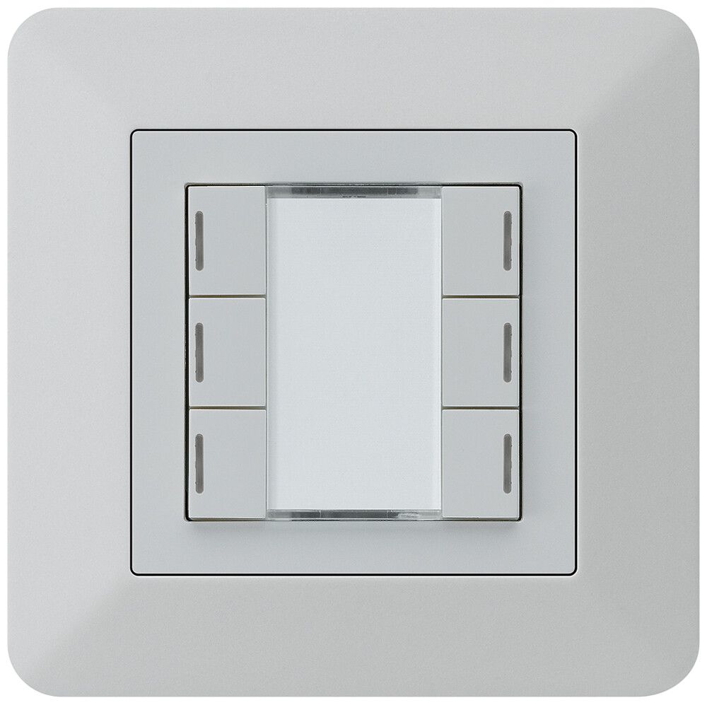 Tasto INC kallysto.trend KNX 6×LED RGB s/e-link grigio chiaro