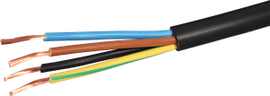Kabel Td 4×1mm² 2LNPE schwarz Eca