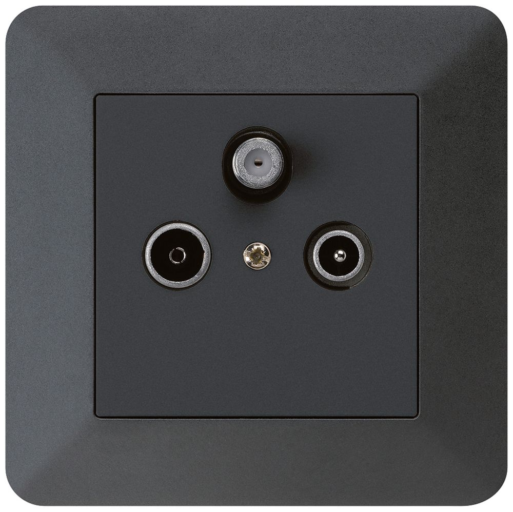 UP-Antennendose kallysto.trend R/TV/SAT schwarz