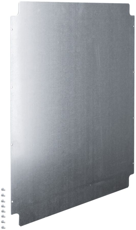 Plaque de montage Hager univers N h=650mm, 2 rangées