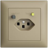 Presa INC EDIZIOdue T23 FI 30mA FMI, sand