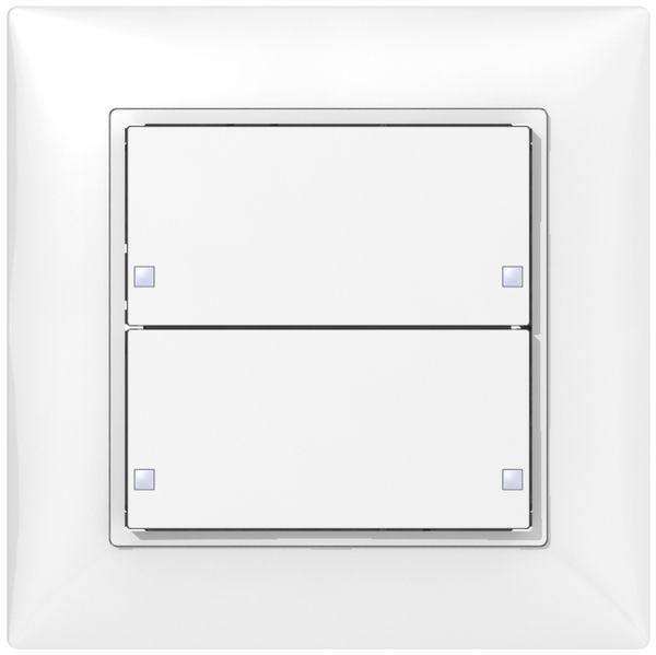 Senseur poussoir ENC SIDUS KNX Design type B, 2/4, blanc brillant