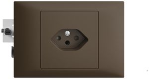 EB-Steckdose EDIZIOdue T13 coffee 45…69mm