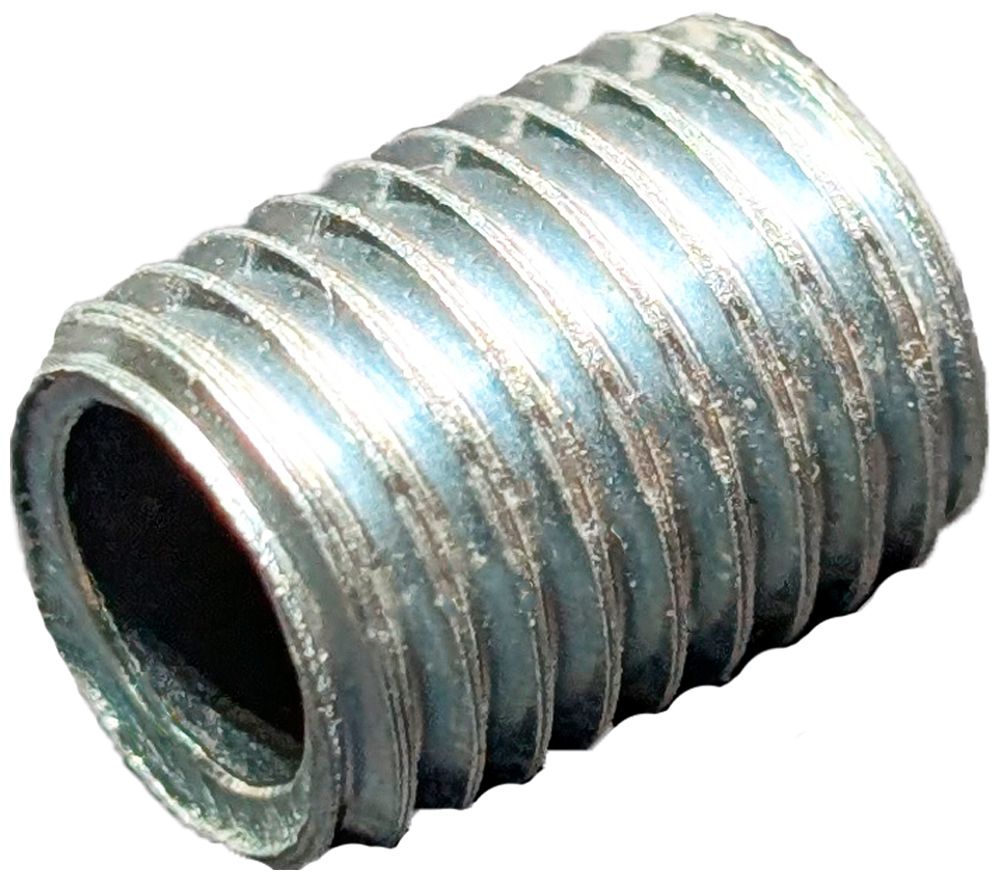 Gewinderohr Elektrogros M8×10mm Stahl galvanisch/elektrolytisch verzinkt