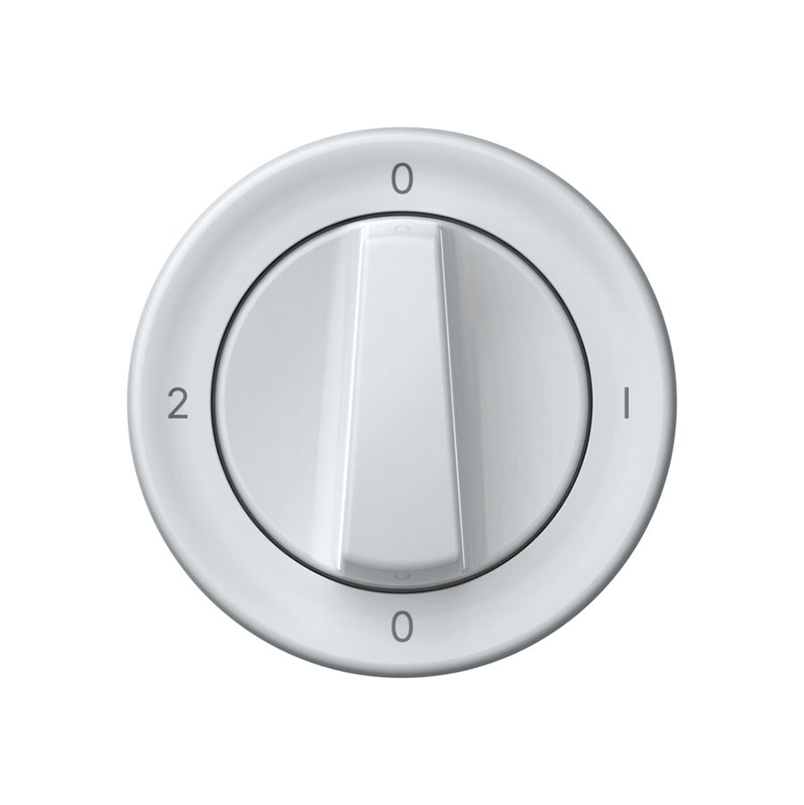 Frontset origin Drehschalter 0-1-0-2 60×60mm ws