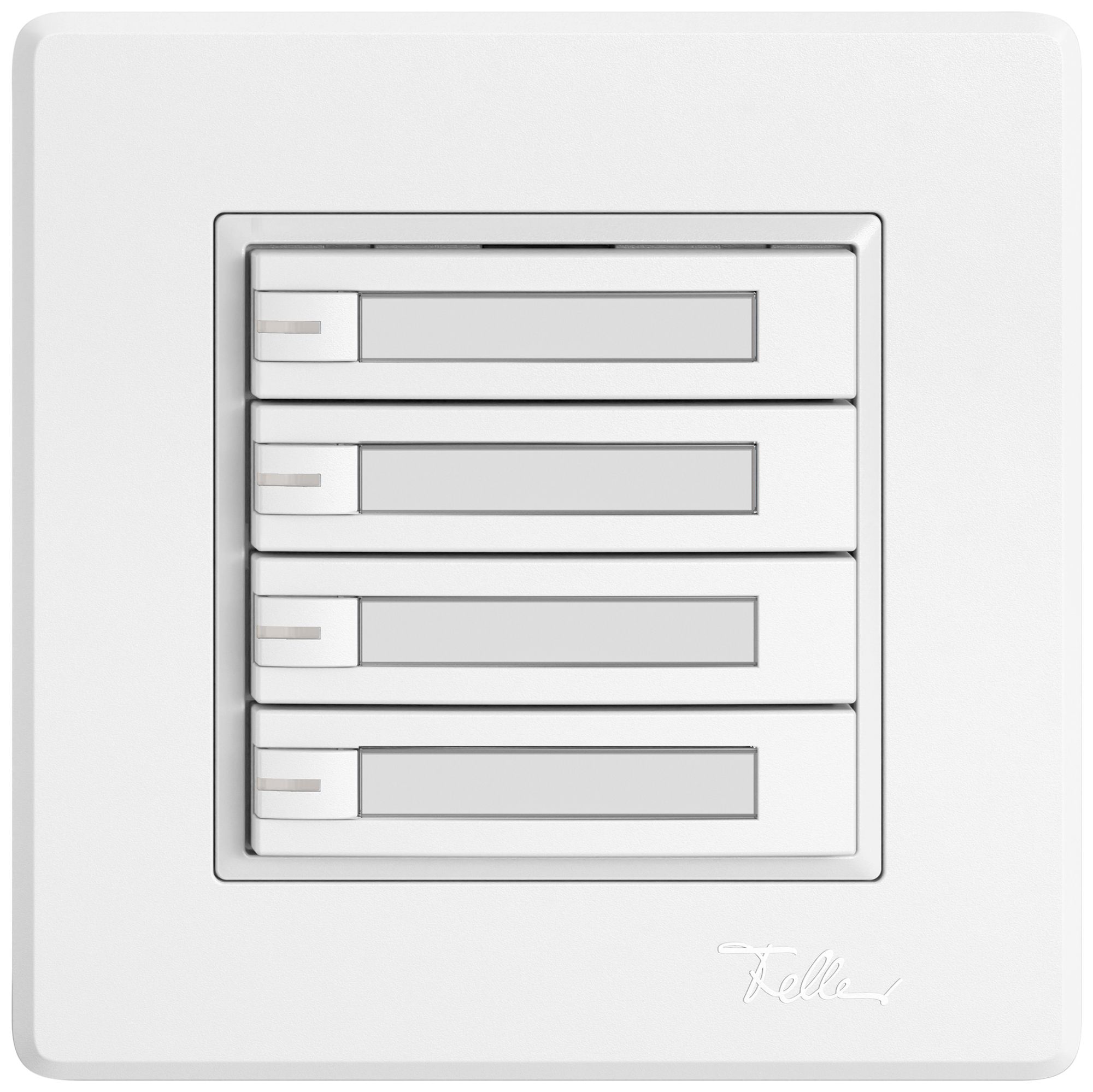 UP-Universaltaster EDIZIO.liv UNI SNAPFIX® 12…48V m.LED blau 4× 1-Tbed.Pap.ws