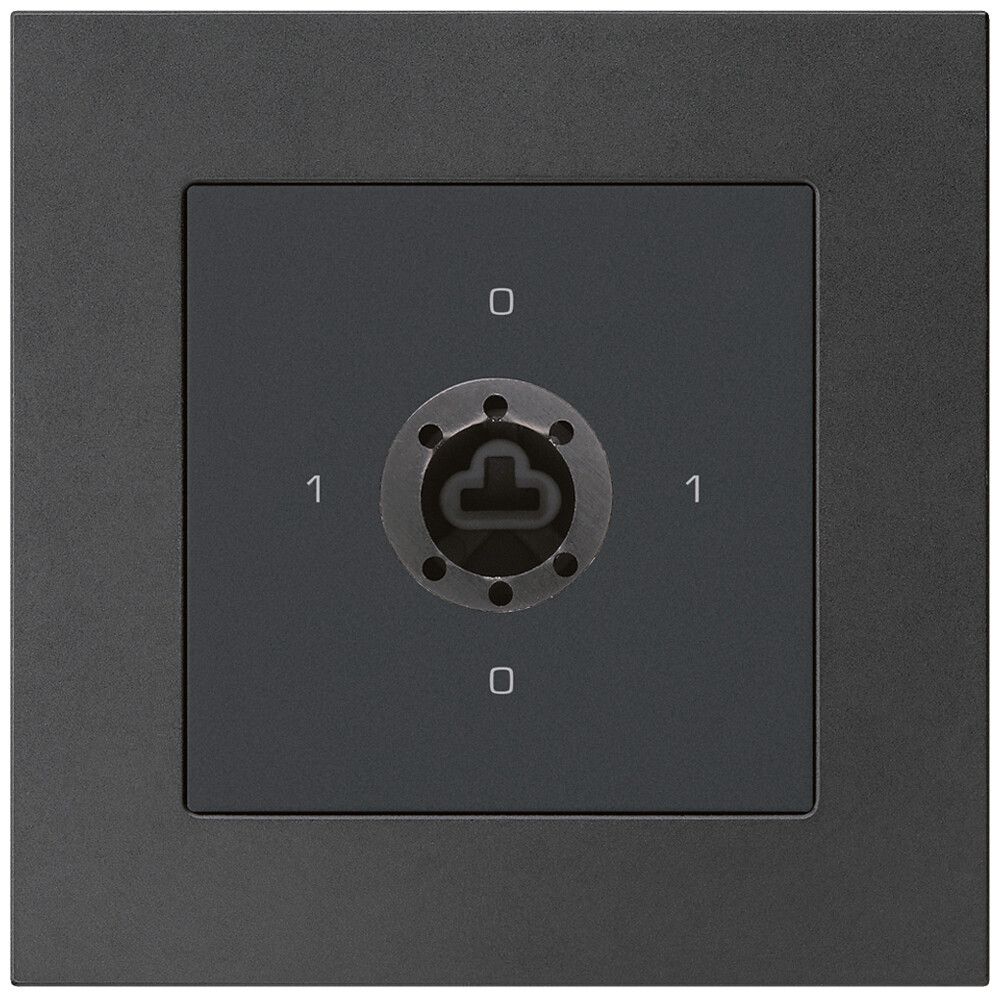 Interruttore rotativo INC kallysto.pro 0/3L nero per serratura senza cilindro