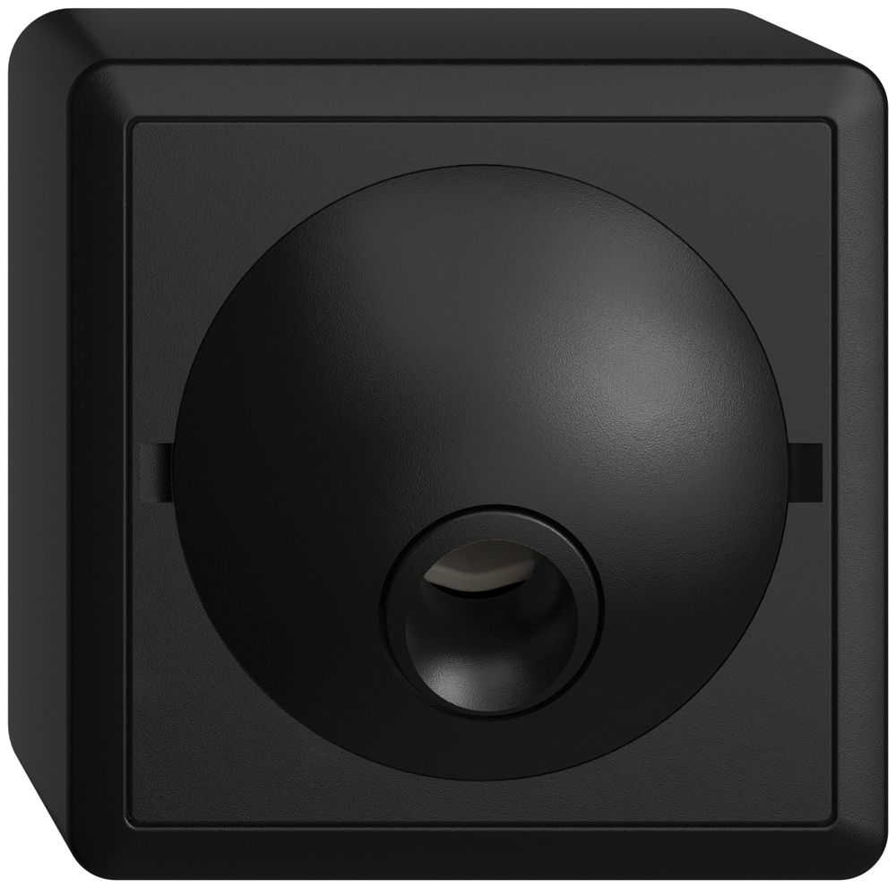 AP-Anschlussdose EDIZIOdue schwarz, ohne Klemmeneinsatz