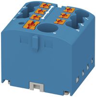 Verteilerblock Phoenix Contact PTFIX 7×2.5mm² für Tragschienenadapter, blau