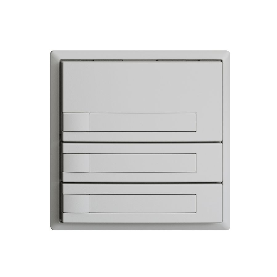 UP-Universaltaster 3×1T Schraubklemme EDIZIOdue hellgrau, mit Papiereinlage