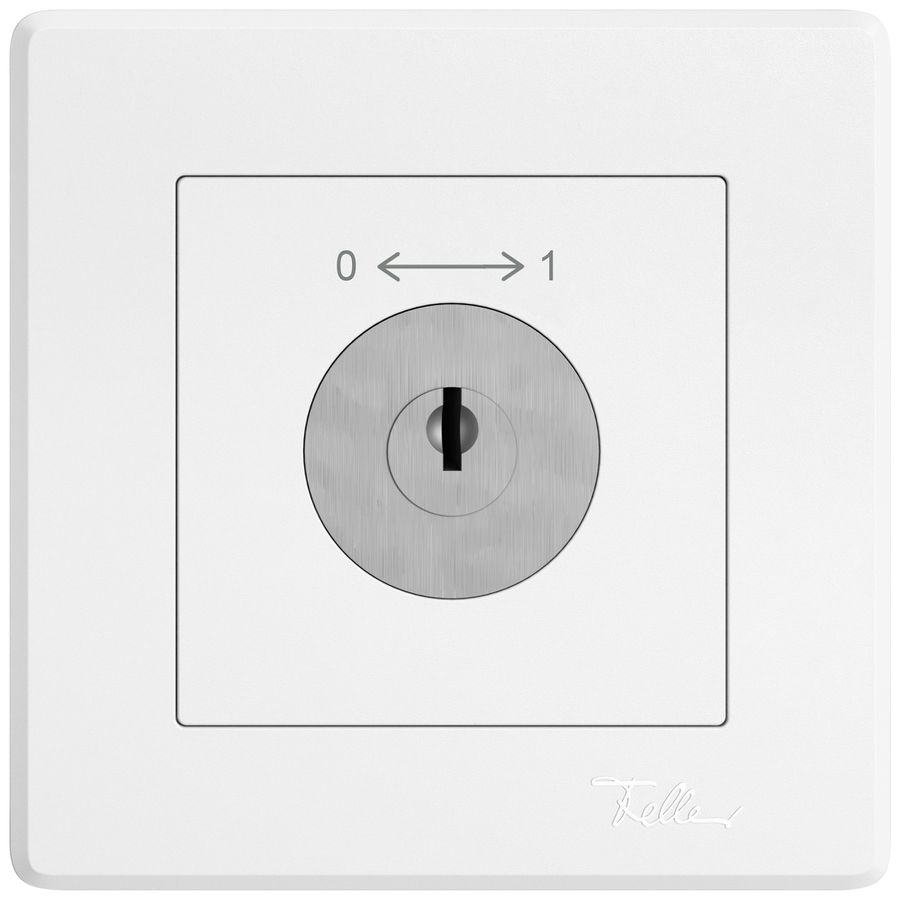 Contact pivotant ENC EDIZIO.liv SNAPFIX® 0<->1/1P avec serrure & 2 clés bc