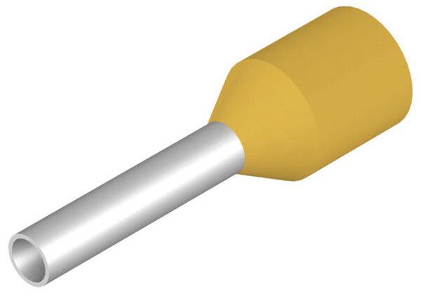 Estremità di cavo Weidmüller H isolata 1mm² 8mm 3.5mm giallo sciolto