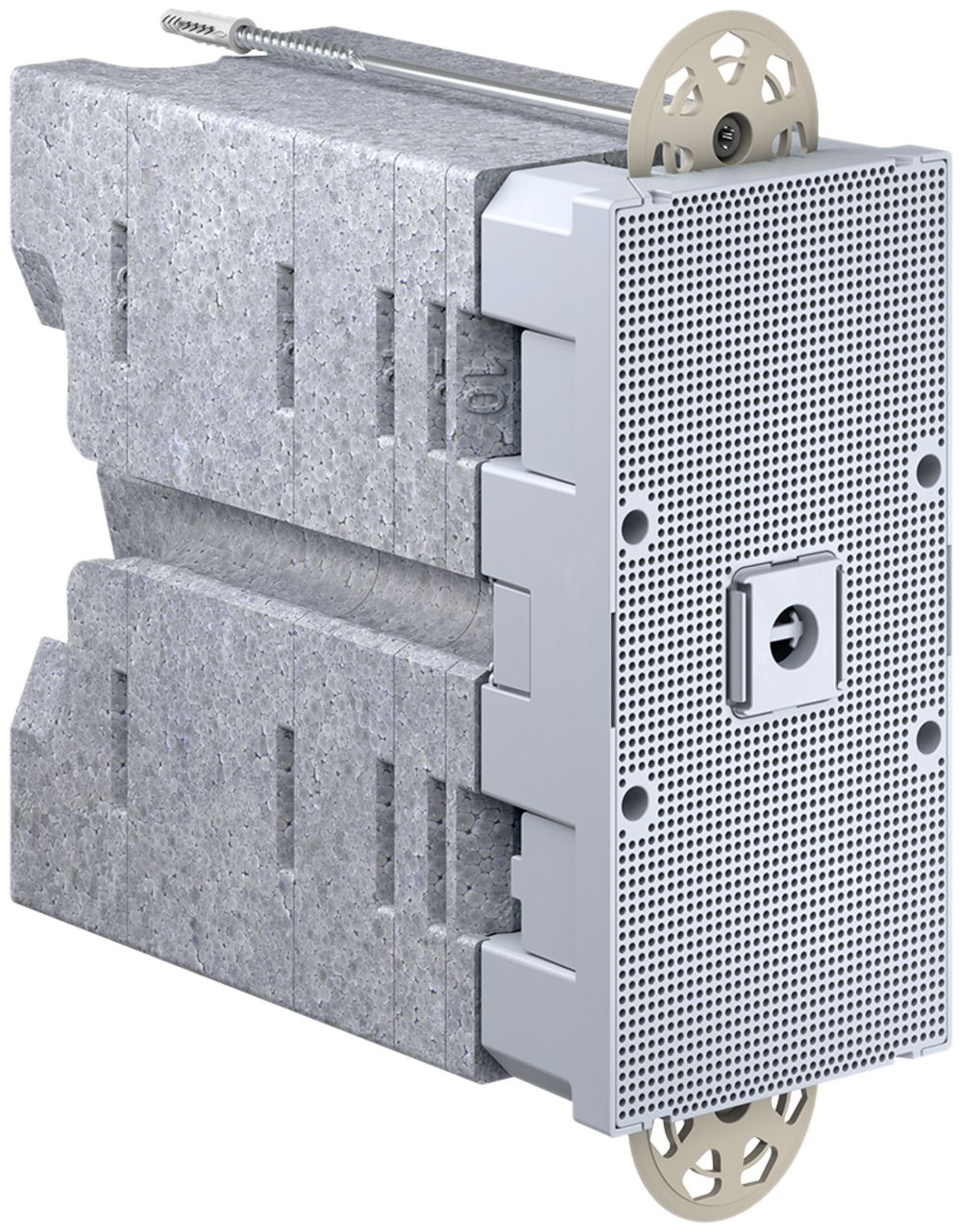 Supporto per apparecchi AGRO con placca d.montaggio p.facciate isolate 160…240mm